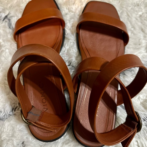 Vionic Anaya Sandal Brown Leather Size 10 - Picture 2 of 5